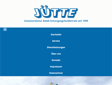 Tablet Screenshot of juette-entsorgung.com